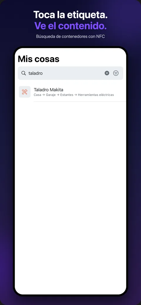 O encuéntralo con la búsqueda